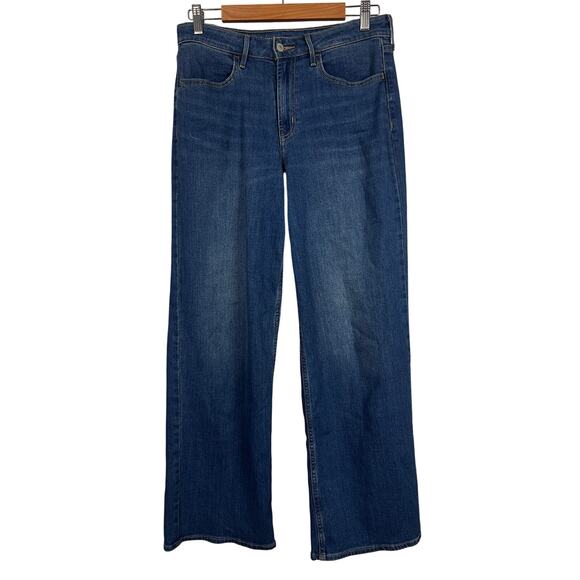 Old Navy Womens 8 WOW Wide Leg High Rise 90s Y2K Retro Boho Stretch Jeans - Picture 1 of 10